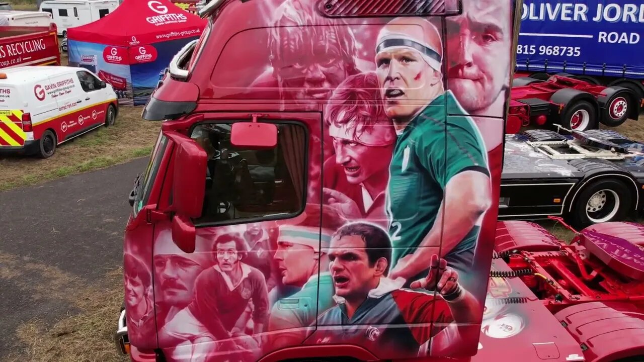 Lions Legends Rugby Themed Volvo FH12 - Welsh Drones Trucking