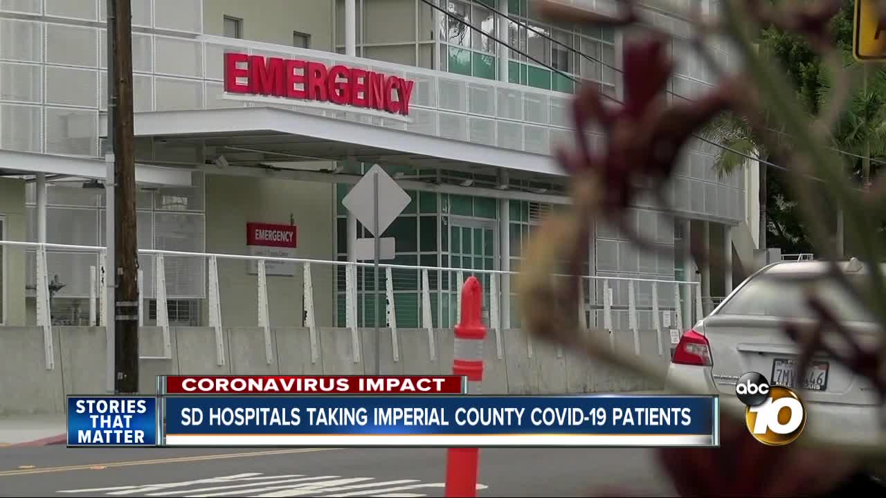 San Diego hospitals taking Imperial County COVID-19 patients