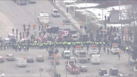 Ambassador Bridge: Police Moving In On Protesters