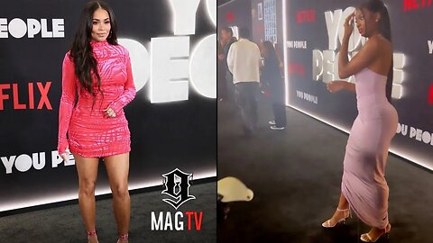 Lauren London & Coco Jones Shut Down The Black Carpet At "You People" Premiere! 💃🏾