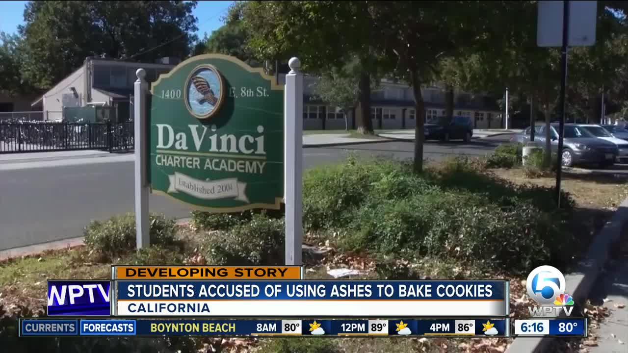 Student's cookie recipe may have included grandparent's ashes