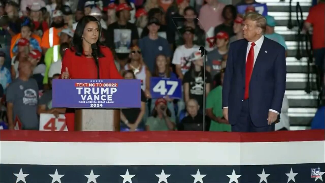 Tulsi Gabbard Joins Republican Party at Trump Rally