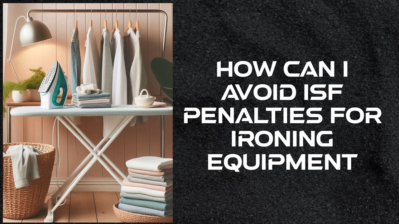 Mastering ISF: How to Avoid Penalties When Importing Ironing Equipment