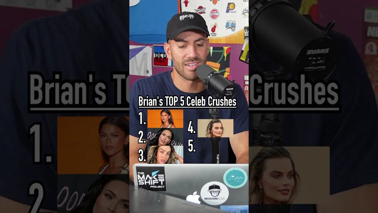 Brian’s top five celebrity crushes! #shorts #meganfox #zendaya #scarlettjohansson #madelyncline