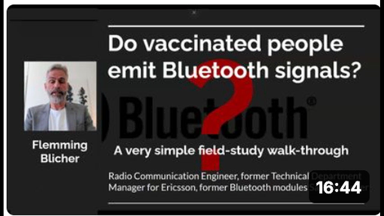 Do vaccinated people emit Bluetooth signals?