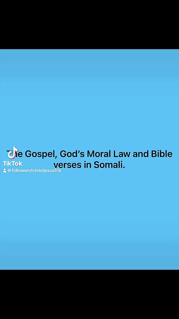 Today's Gospel translations Somali and Telugu. #gospel #bibleverses #tencommandments