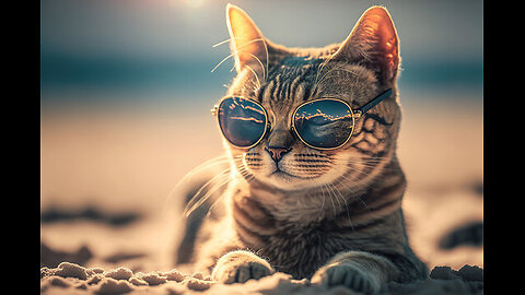 Cat funny video viral !