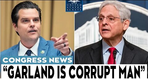 Garland's Fearful Flight: Gaetz Grills Him on Campaign Funds! 💰