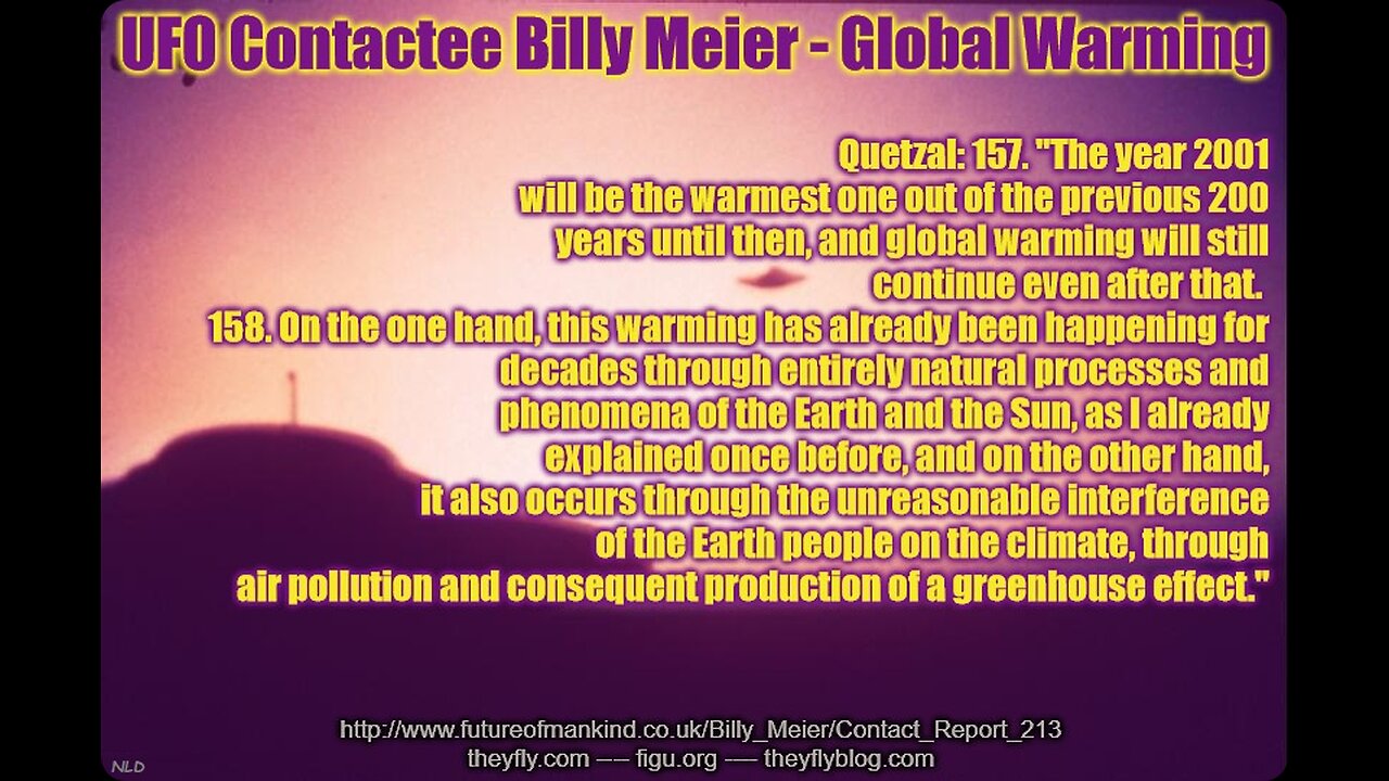 Billy Meier UFO Contact Reports - To all Governments and Officials of the World