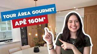 TOUR por apartamento com ÁREA GOURMET e SALAS INTEGRADAS 🏡 | Inspiração e Dicas de Decoração