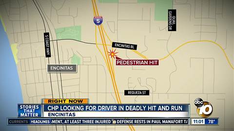 CHP searches for driver in deadly hit and run