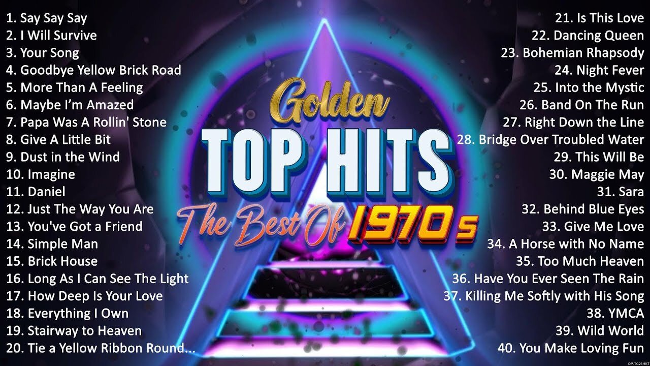 Oldies Greatest Hits Of 1970's - 70s Golden Music Playlist - Best Classic Songs