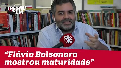 Carlos Andreazza: "Muito boa a entrevista [com Flávio Bolsonaro]. Apresentou maturidade"