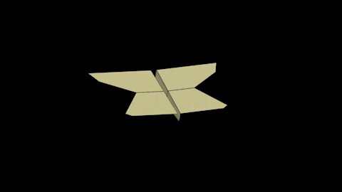 Sloop Paper Airplane: 3D Folding