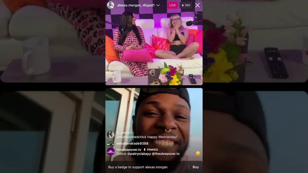 DB God Gets Freaky With LONELY FANS MODEL Alexas Morgan’s & Her Friend On IG LIVE (11-01-23)
