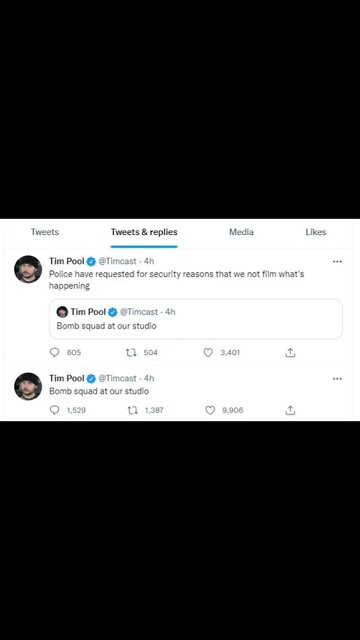 Tim Pool SWATTED With Bomb Threat #Shorts