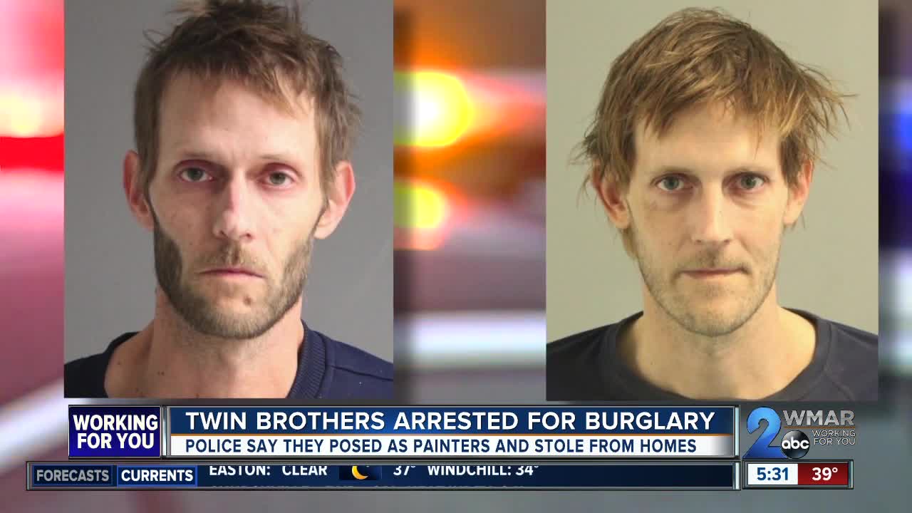 Twin brothers arrested for burglary