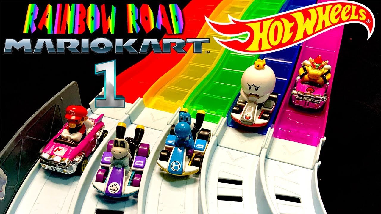 Mario Kart Hot Wheels Rainbow Road 3 Competitions Compilation‼️