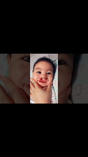 Cute adorable baby 🤩 funny baby playing, laughing, dancing, with mamma at home