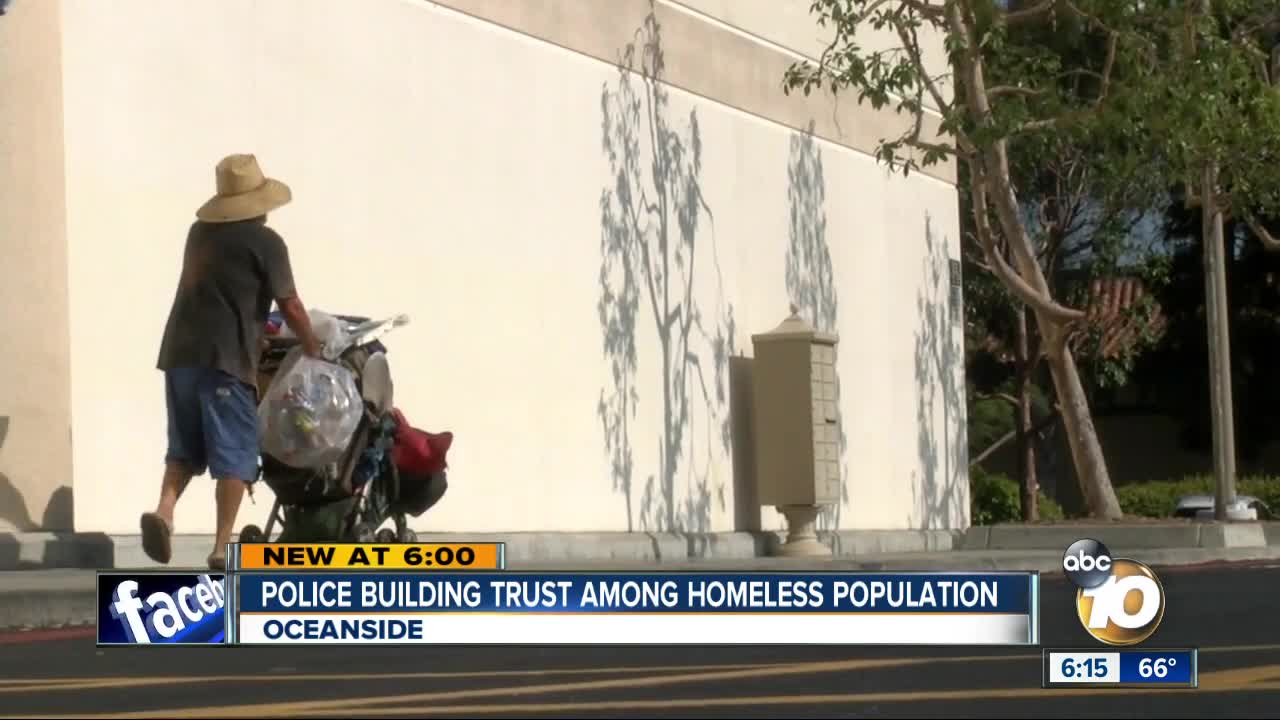 Oceanside Police building trust among homeless population