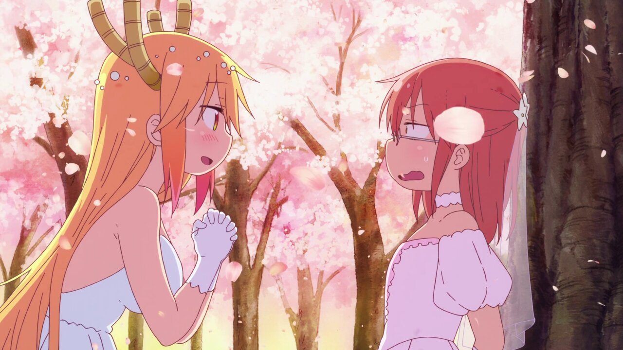 Kobayashi & Tohru's wedding ceremony | Miss Kobayashi's Dragon Maid S