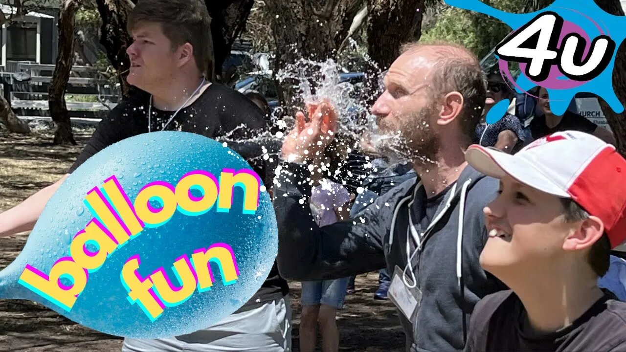Family Camp Fun with epic water balloons game