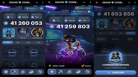 Grand Combat | Supported By Trust Wallet | Earn TON And vGrand From Daily Chest Bonus