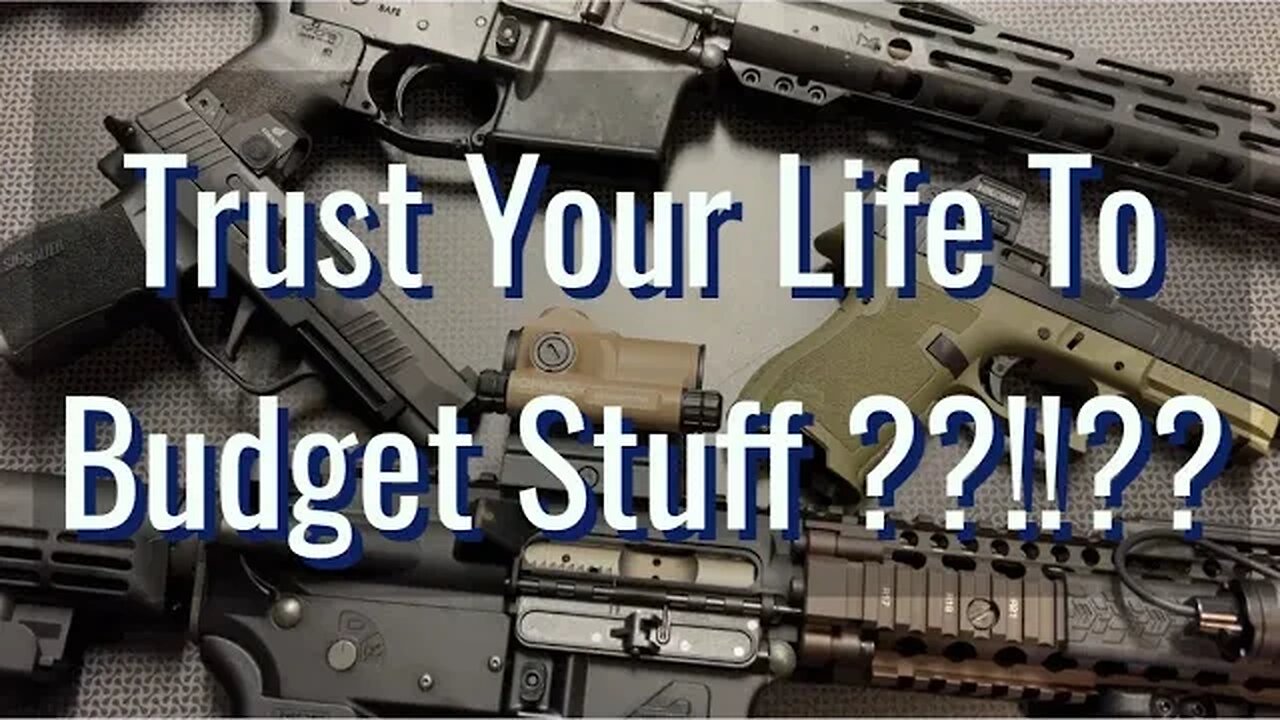 Trust Your Life To "Budget" Items !?!?!