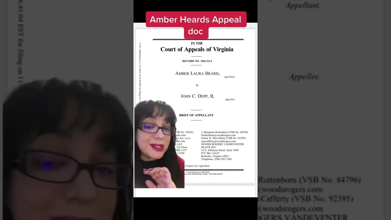 I just started reading through Amber Heards Appeal document and as suspected it is utter trash. #am