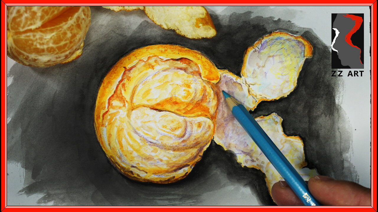 Can you see lips in the orange?