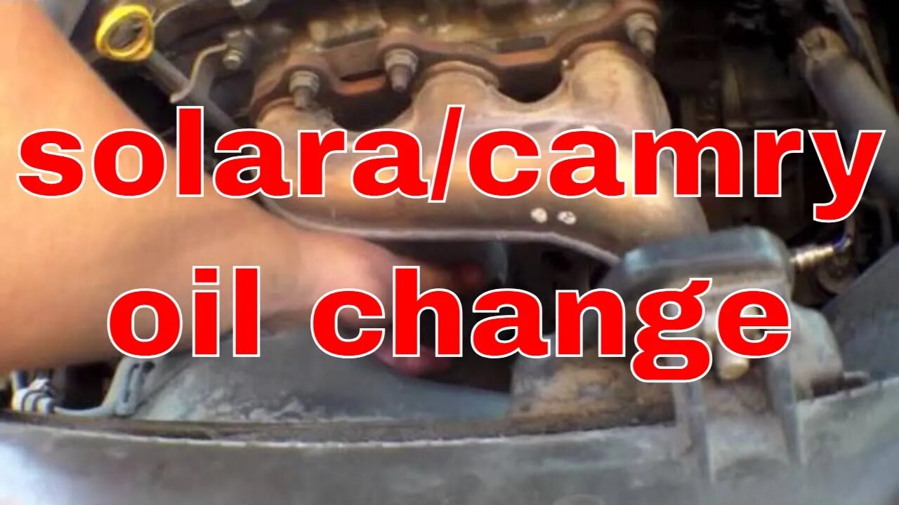 SIMPLE Quick oil change Toyota Solara Camry √ Fix it Angel