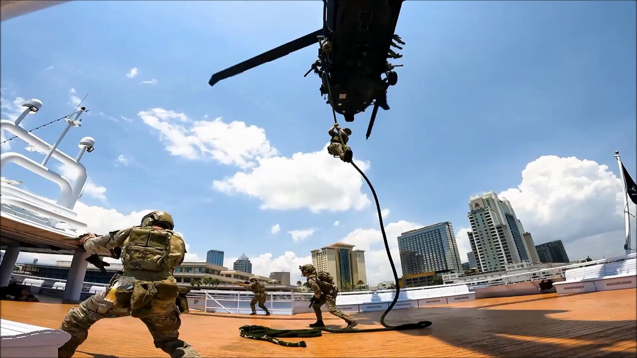 USSOCOM demonstrates Special Operations Forces tactics in Tampa