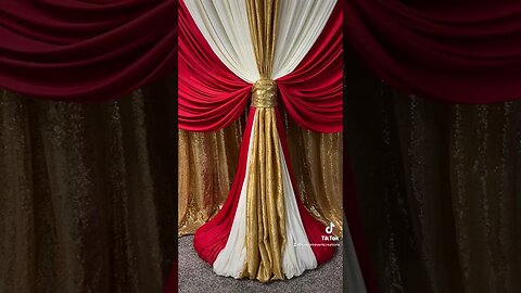 Triple Layer Draped Backdrop #backdrop #draping #wedding