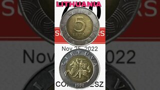 Lithuania 5 Litas 1998.#shorts #coinnotesz #viral