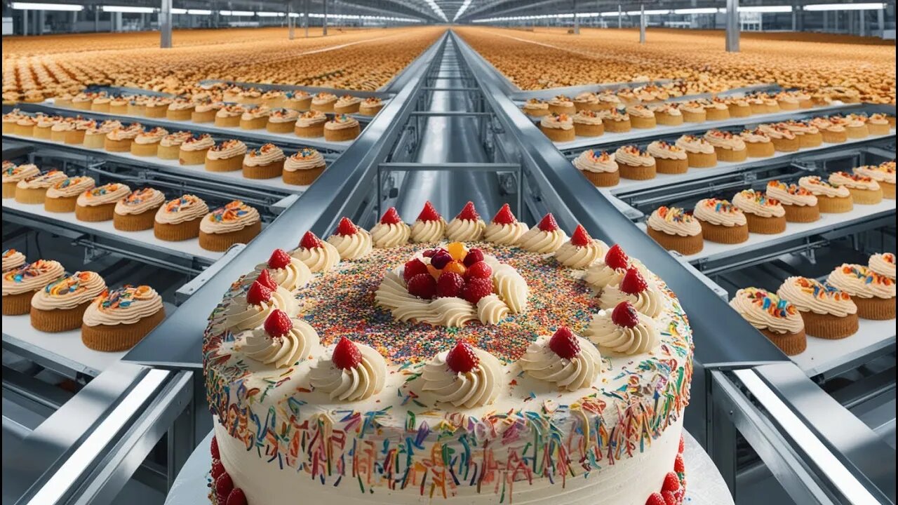 How millions of cakes are made: How Millions Of Cakes Are Made In Factory.