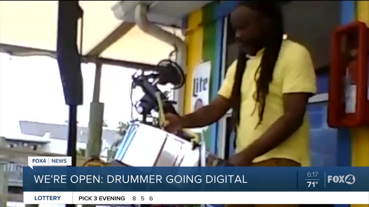 SWFL Steel drum player goes digital with virtual tip jar