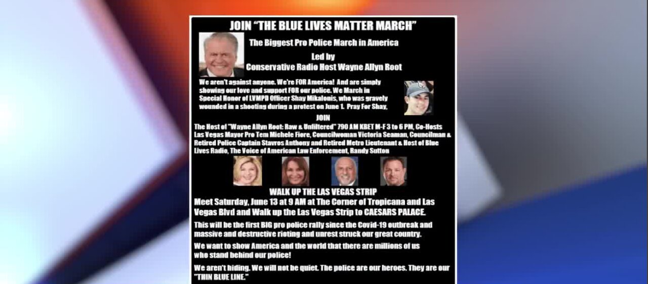 Blue Lives Matter event postponed in Las Vegas