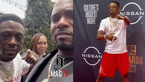 Math Hoffa Runs Into Boosie On BET Awards Red Carpet After Trolls Blame Him For Federal Arrest!