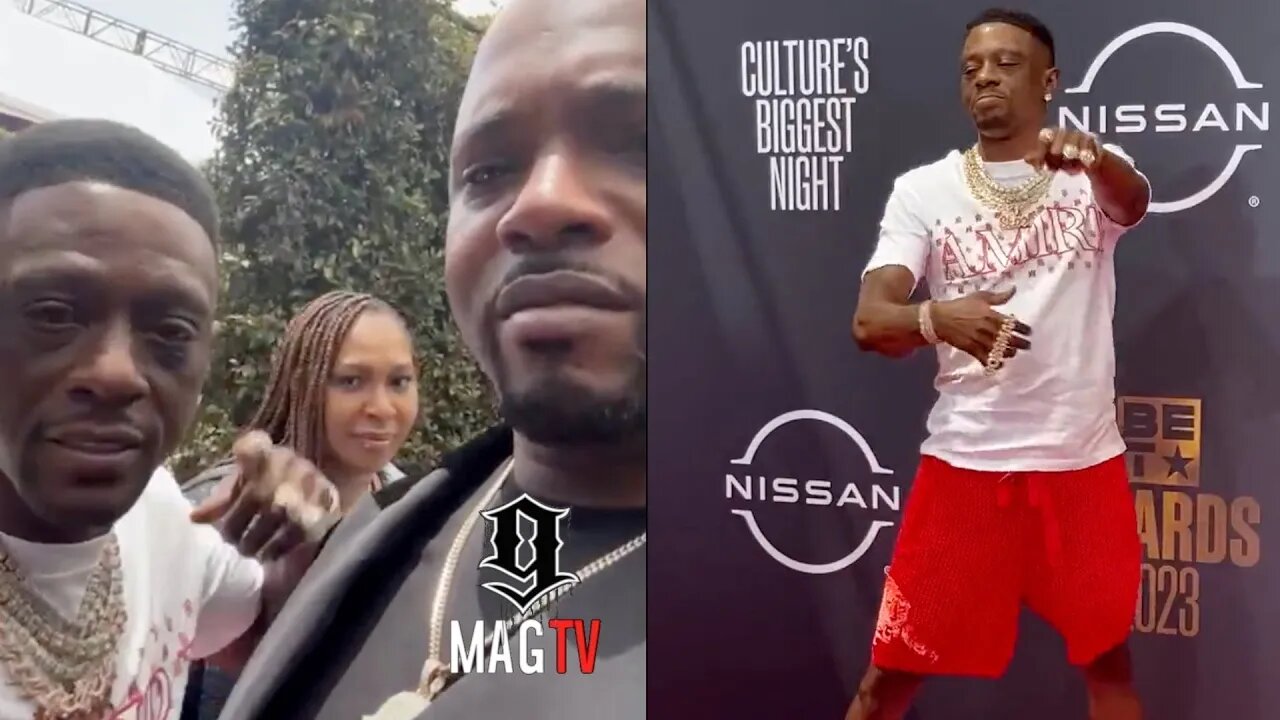 Math Hoffa Runs Into Boosie On BET Awards Red Carpet After Trolls Blame Him For Federal Arrest!