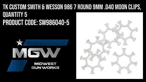 TK Custom Smith & Wesson 986 7 Round 9MM .040 Moon Clips, Quantity 5 - SW986040-5