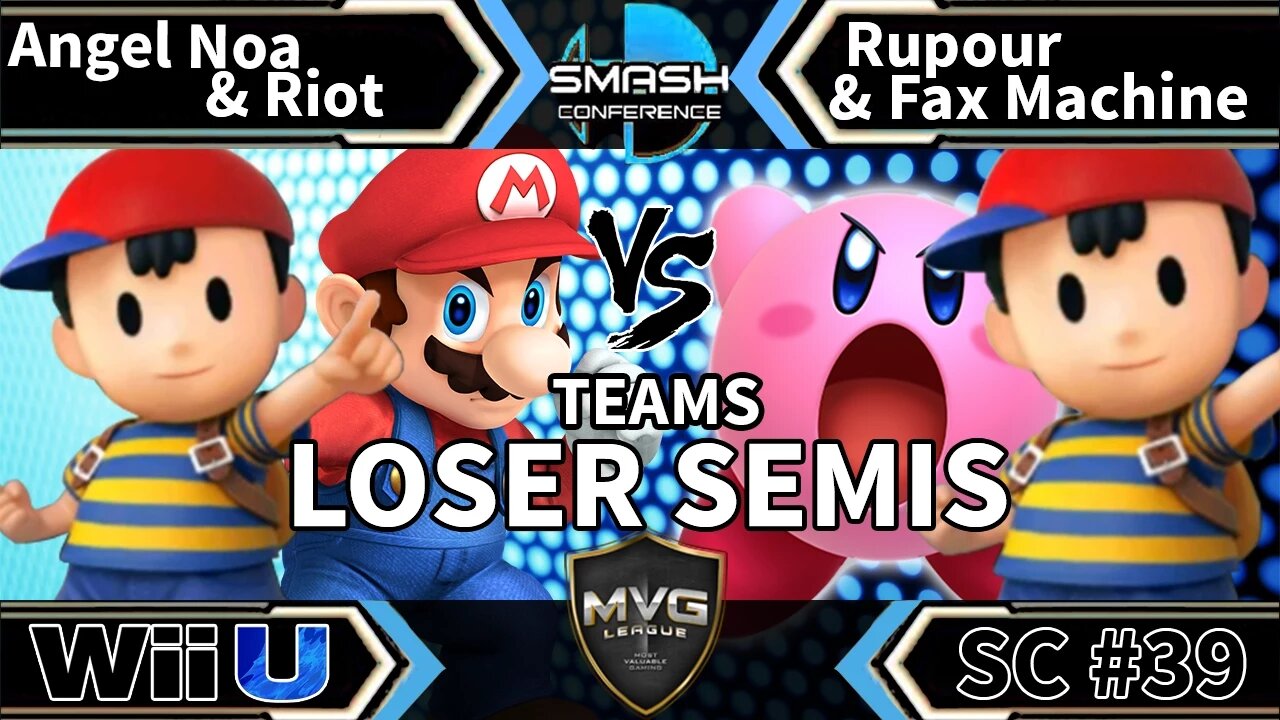 Angel Noa & Riot vs. Rupour & Fax Machine - Teams SSB4 Losers Semis - Smash Conference 39