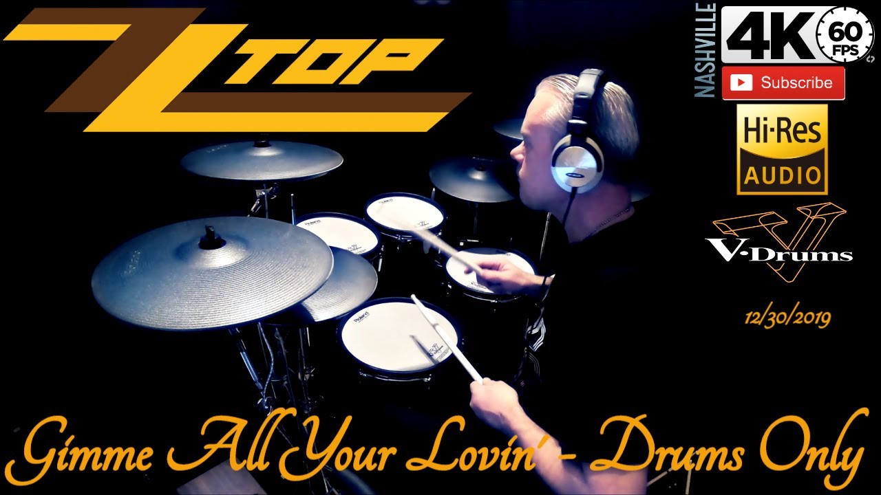 ZZ TOP - Gimme All Your Lovin' - Drums Only