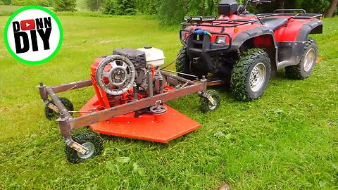 Homemade Front Mount ATV Mower
