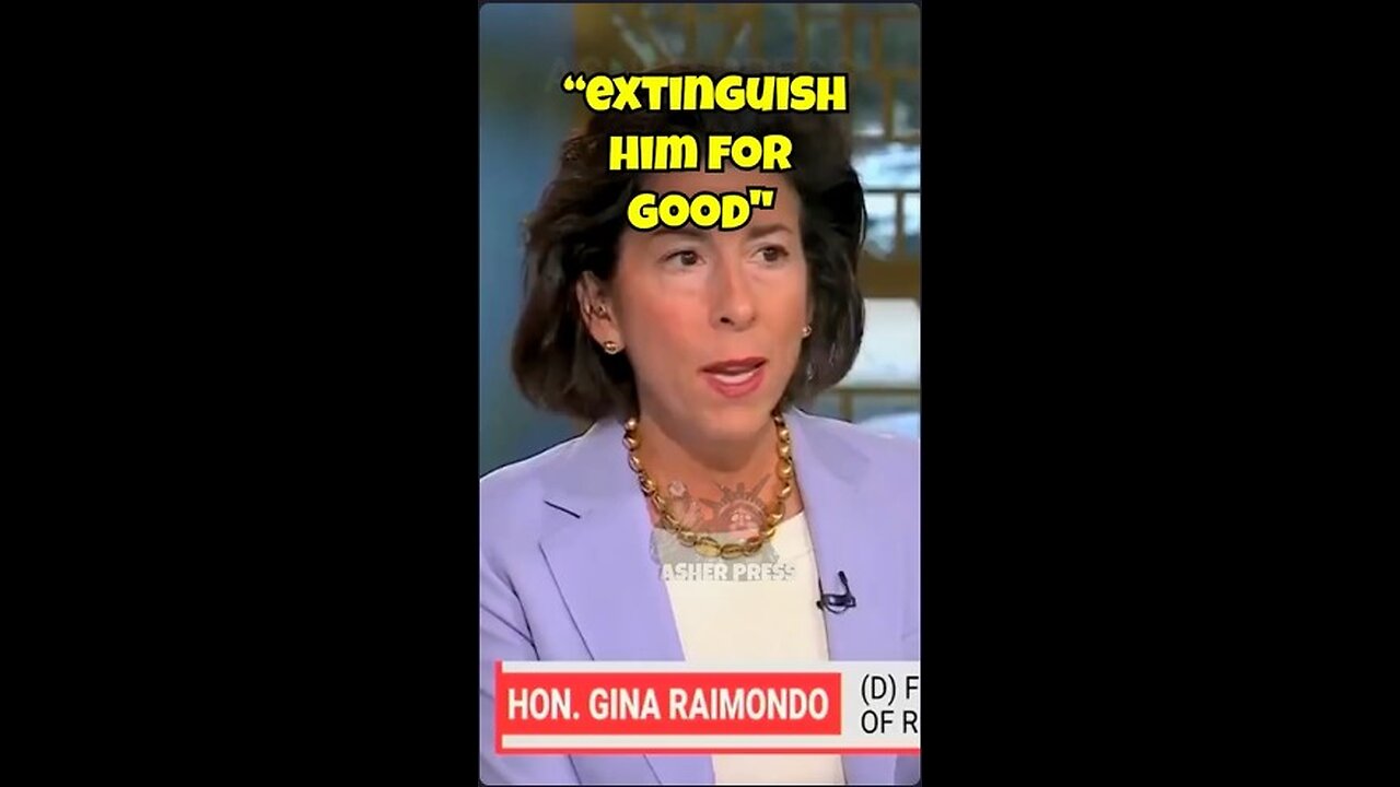 Biden’s Secretary of Commerce just told Democrats to “extinguish Trump for good.”