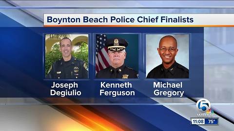 Boynton Beach city manager announces chief of police finalists