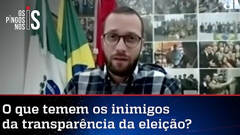 Filipe Barros sobre o voto auditável: Não é normal uma reação tão forte a algo tão simples