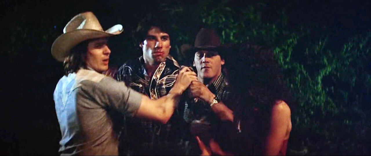 Scott Glenn punches out John Travolta in Urban Cowboy 1980