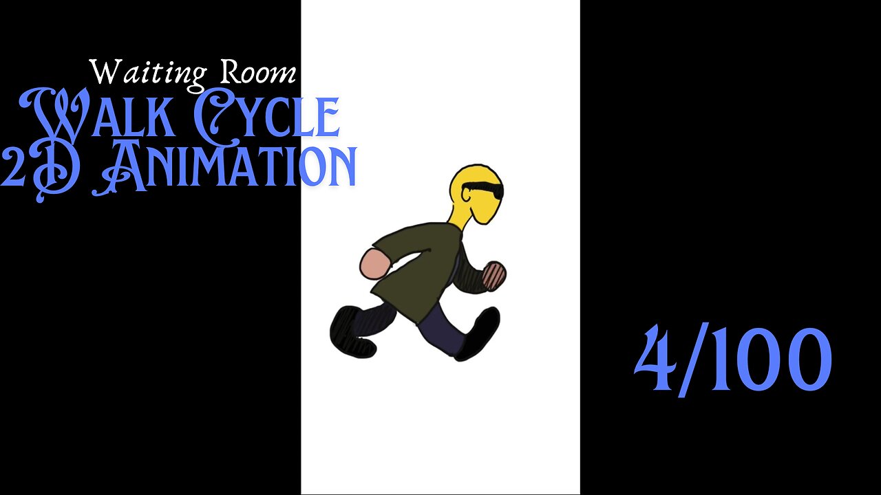 2D Animation Walk Cycle 4/100