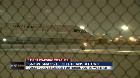 Snow stalls planes at CVG