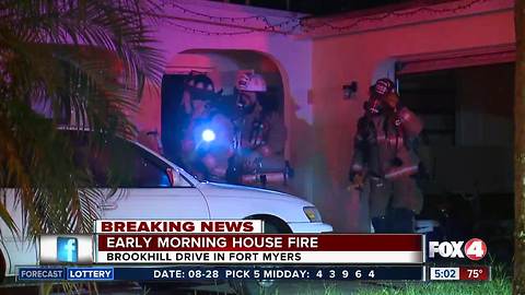 Nine residents safely evacuated from house fire in Fort Myers